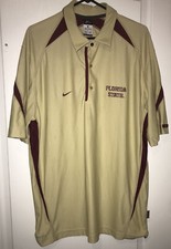 florida state seminoles nike golf polo shirt polyester retro