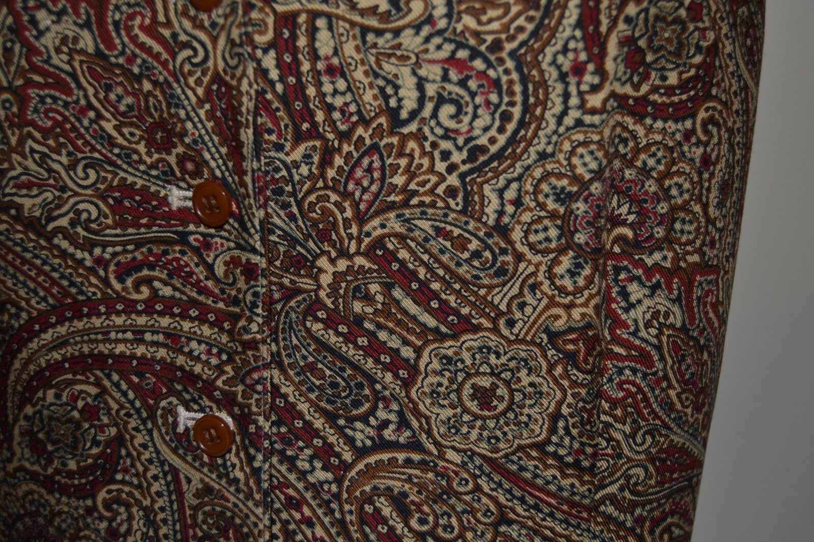 Pendleton Classic Lined Vest - Rust Multi Paisley… - image 4