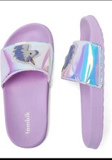 Girls Beach/Pool Slides Sandals  Kids Water Shoes Size 2