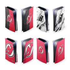 OFFICIAL NHL NEW JERSEY DEVILS VINYL SKIN FOR SONY PS5 DISC EDITION CONSOLE