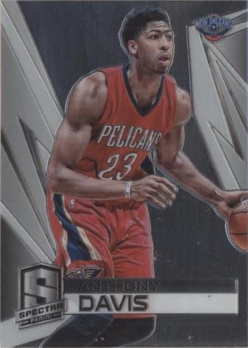 Anthony Davis 2014-15 Panini Select Prizms Gold Patch Auto Card 02 