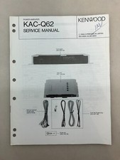 Kenwood KAC-Q62 Original Service Manual Free Shipping