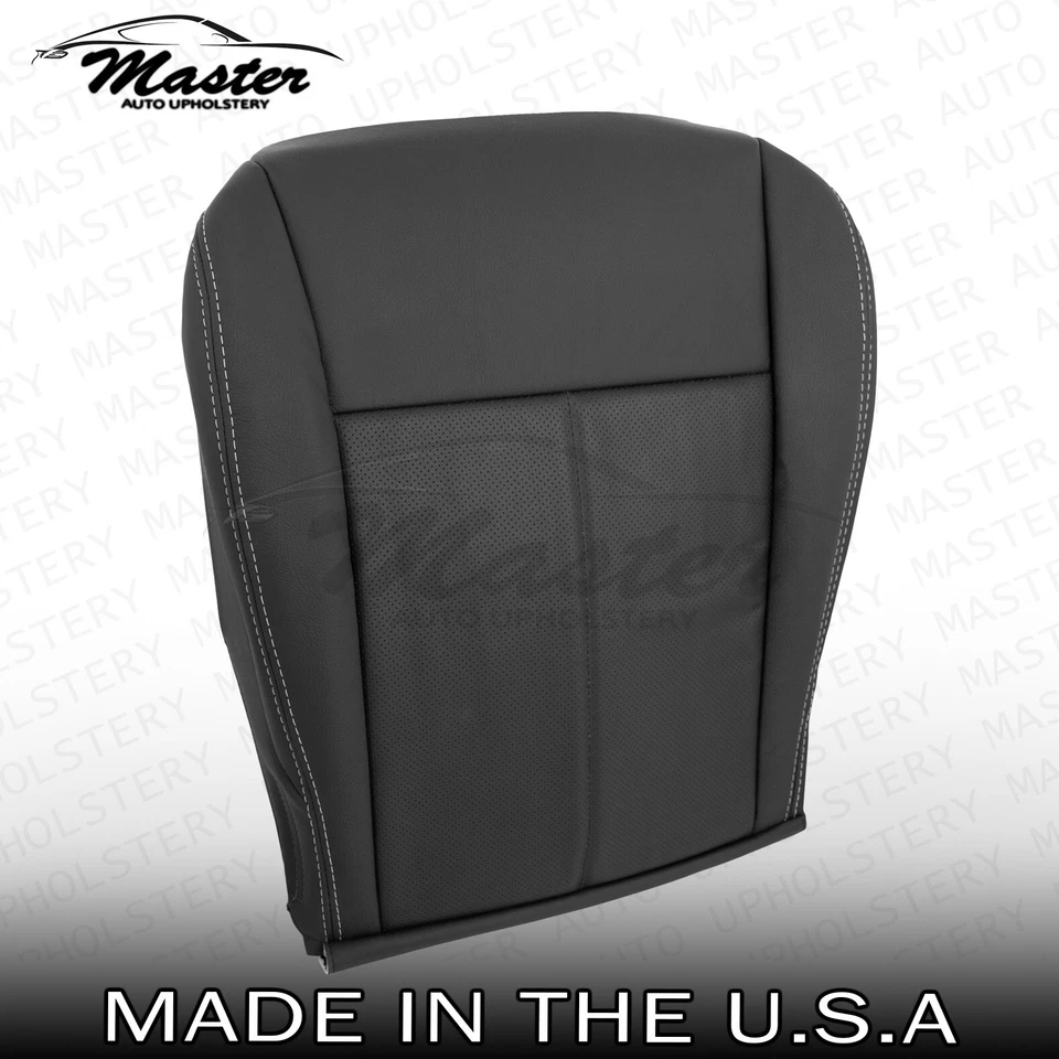 2009 - 2012 Fits Jeep Liberty LEFT &RIGHT Bottom Black Vinyl Seat Covers, Perf Foto 4 de 4