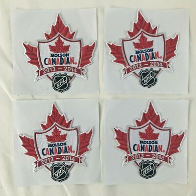 Molson Canadian NHL promo patch 2013-14 Canada beer hockey brewing jersey stitch