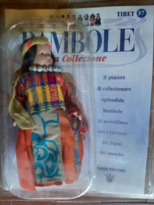 BAMBOLA DEL MONDO IN PORCELLANA COLLEZIONE FABBRI EDITORE FASCICOLo