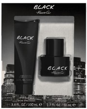Kenneth Cole Black Men NEW 3Pc Gift Set For Men 1.7 oz Spray, 3.4 oz After Shave