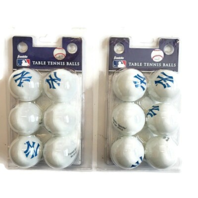 Franklin MLB New York Yankees Table Tennis Balls 12 Total Ping Pong Balls