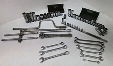 Lot of 59 S-K SK U.S.A. Tools Sockets, Wrenches,Ratchet,Extension,1/4",3/8",1/2"