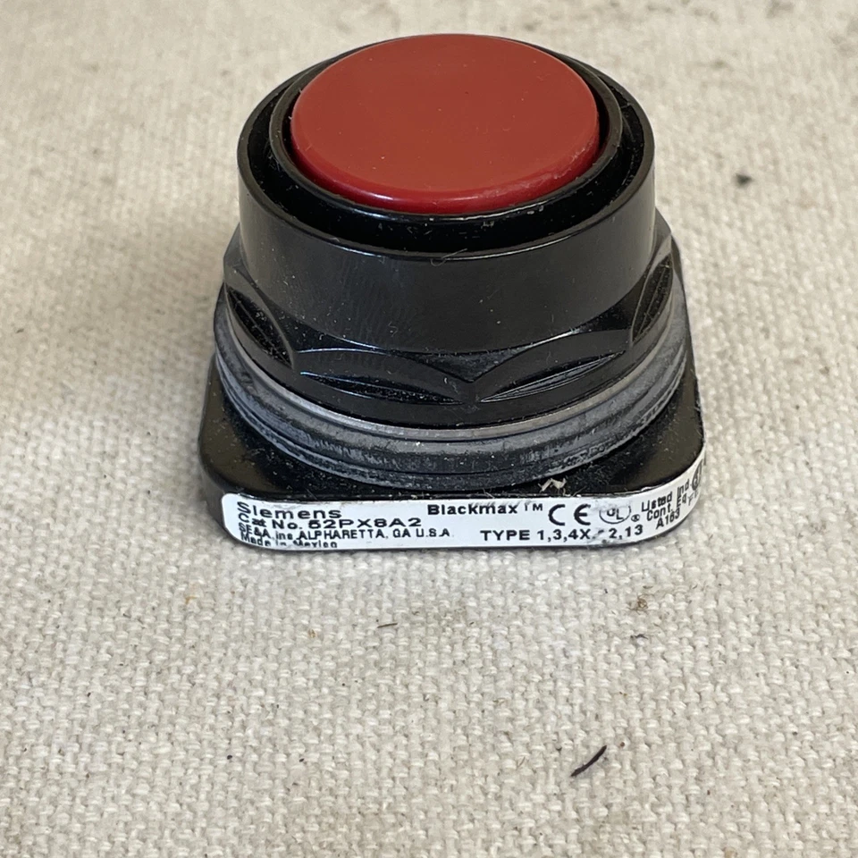 SIEMENS 52PX8A2 PUSH BUTTON OPERATOR FLUSH CAP RED SER B NEW - Image 4 of 4
