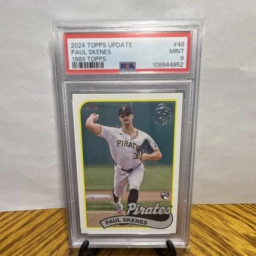 Topps 2024 Update 1989 Insert Paul Skenes #89US-46 Rookie PSA 9 Pirates