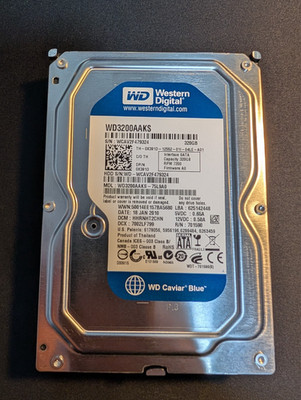 WD Caviar Blue WD3200AAKS 320GB 7200RPM 3,5'' HDD | funktionsfähig + SMART Auszug