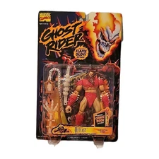 Toy Biz Ghost Rider Outcast W/Claw Ripping Action Figure Marvel Flame Glow 1995