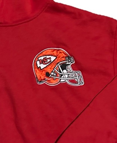 Kansas City Chiefs Kingdom Embroidered NFL Red Size Medium Hoodie - Picture 3 of 11