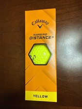 NEW Callaway Warbird Distance Yellow - 3 PACK OF GOLF BALLS