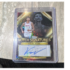 Topps 2025-26 Notch Signatures Kel'el Ware Autograph Miami Heat NBA Card TNS-AR