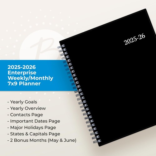 2025-2026 Weekly and Monthly Academic Year Planner Calendar, July 2025 - June... - Picture 4 of 9
