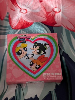 Colour Pop The Powerpuff Girls Saving The World Pressed Powder Blush New In Box