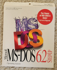 Microsoft MS-DOS 6.0 to 6.2 Step-Up PC OS Upgrade 3.5" Disk - Vintage Used