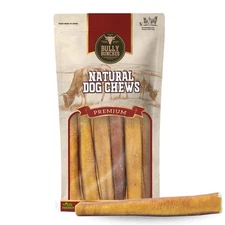 Bully Bunches 6‑Inch Jumbo Bully Sticks – 24 Pack All Natural Dog Chews