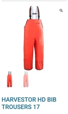 HARVESTOR HD BIB TROUSERS 17 - OARNGE - 2XL - STYLE; 10095-800-0017 - GRUNDENS