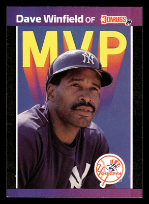 Dave Winfield 1989 Donruss #BC-11c Bonus MVP's New York Yankees