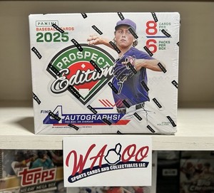 2025 Panini Prospect Edition Baseball Factory Sealed Hobby Box 4x Autos Per Box!
