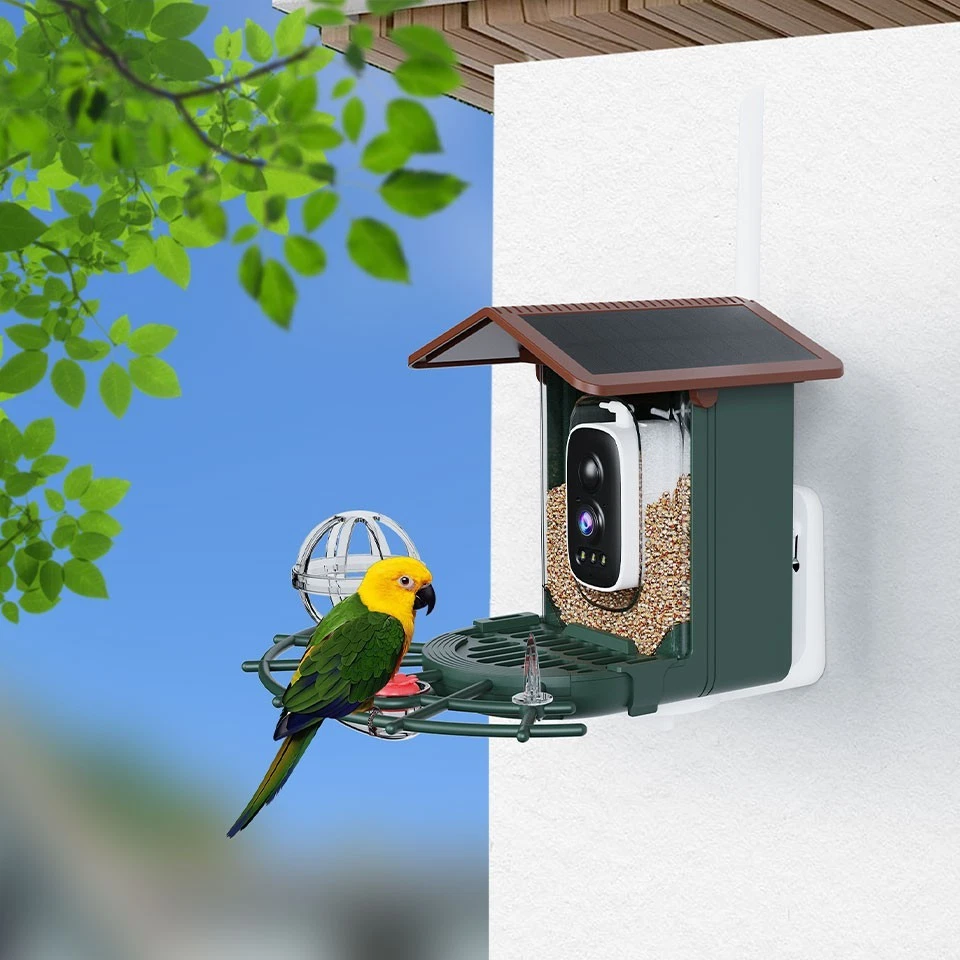 WiFi Solar Battery Outdoor Wireless Camera Bird Video Capture Feeder Camera - Image 2 of 4