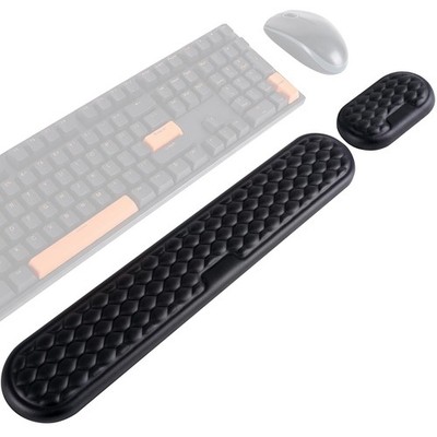 Wrist Rest for Keyboard and Mouse, Ergonomic Memory Foam Keyboard Set with No...
