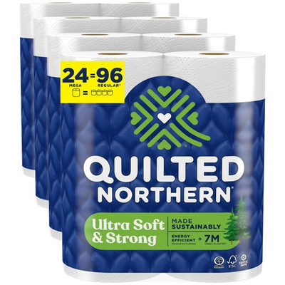 #ad Quilted Northern Ultra Soft amp; Strong Toilet 295 Count Pack of 24 White $38.99
