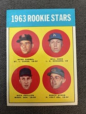 1963 TOPPS #544 RUSTY STAUB ROOKIE CARD RC COLT .45s HIGH # GD/VG READ. rookie card picture