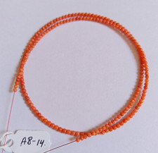 2 mm Natürliche Mediterrane Runde Perlen Italienische Koralle Rot-Orange...