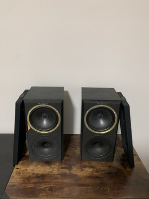 KEF Q60  Black 100W Bookshelf Speakers 2 Way 8 Ohm 3137 Tested- Missing Post