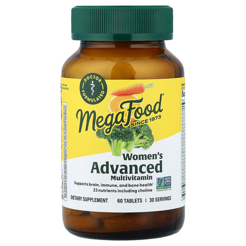 MegaFood Multi for Women 60 Tablets Dairy-Free, Gluten-Free, Kosher, NSF