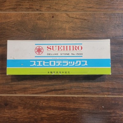 Suehiro Deluxe Vintage Authentic Japanese Sharpening Stone No. 1500 New Open Box