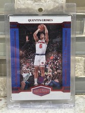 2021-22 Panini Chronicles - Plates and Patches Quentin Grimes #419 Red /149 (RC)