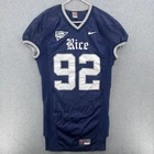 Game Worn Used Nike Rice Owls Football Jersey Size Large #92