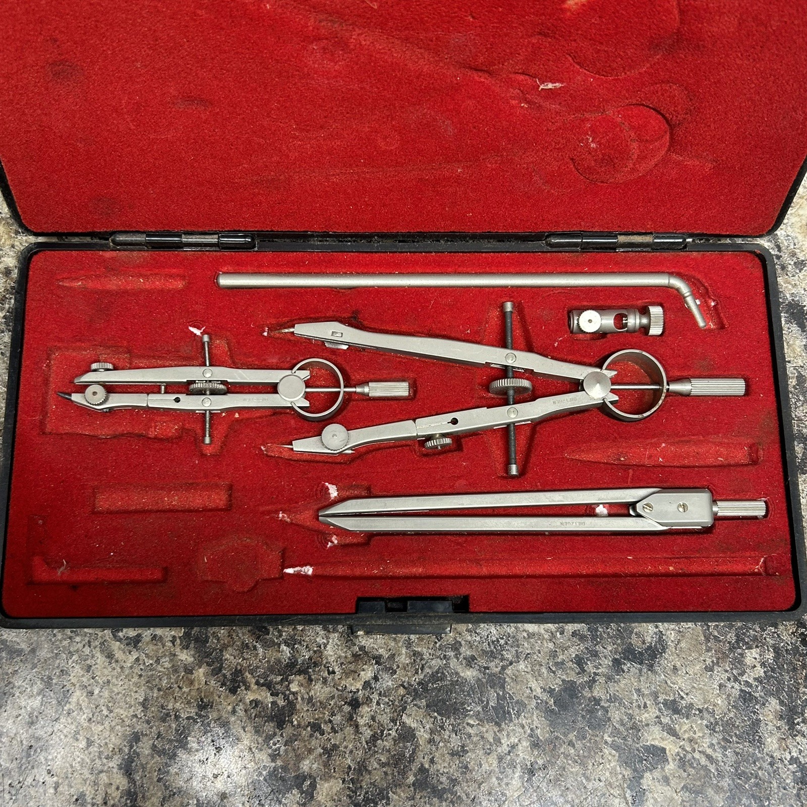 VINTAGE Dietzgen Stellar Star 1288-PJL Drafting Japan w/CASE Incomplete