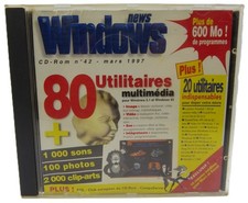 News Windows CD-ROM Live No. 42 Mars 1997 Vintage PC Magazine Disc French Import