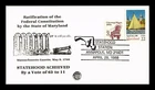 US COVER MARYLAND STATEHOOD BICENTENNIAL FIRST DAY ISSUE COMBO
