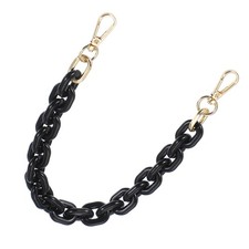 Acrylic Purse Strap 15 Inch Acrylic Chain Purse Strap Luxury Handbag Black
