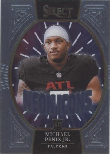 2024 Panini Select Michael Penix Jr. Purple Prizm Shock /360