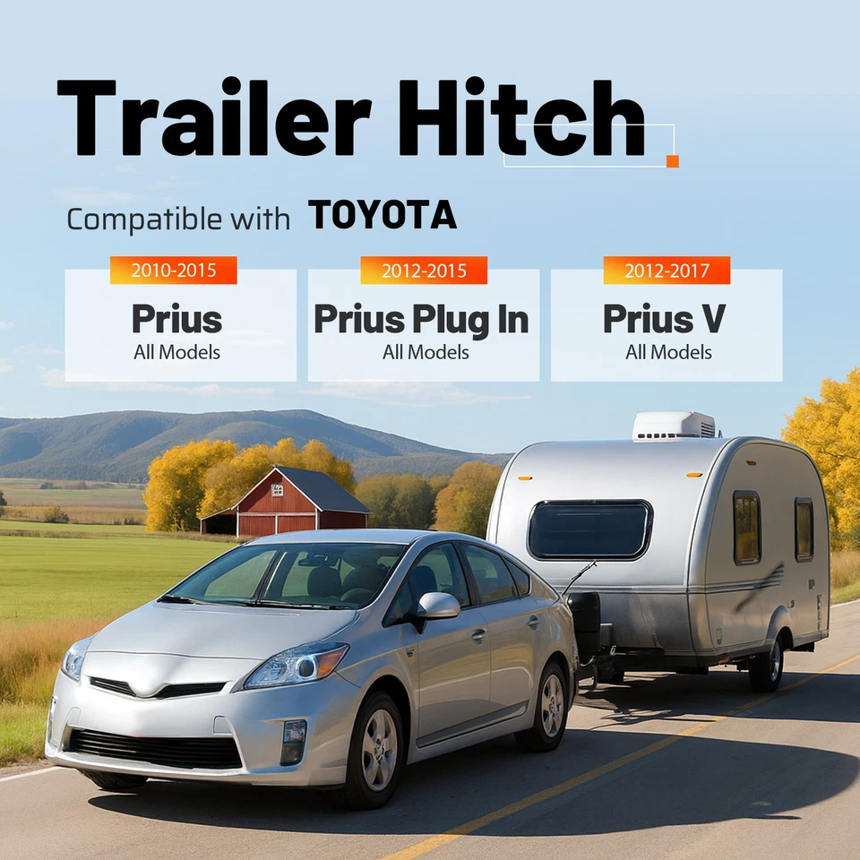 Class 1 Trailer Hitch Receiver For Toyota Prius 2010-15 V 12-15 Plug In 12-17 - Imagem 2 de 4