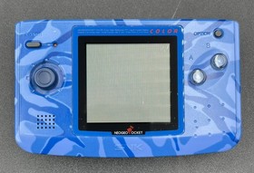 SNK NEOGEO POCKET COLOR HANDHELD GAMING CONSOLE - CAMOUFLAGE BLUE (MVP035677)
