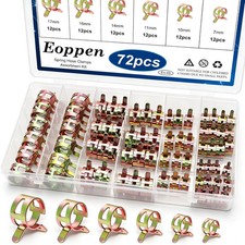 72pcs Spring Hose Clamps Fuel Line Silicone Vacuum Hose Low Pressure Air Clamps 72pcs Spring Hose Clamps Fuel Line Silicone Vacuum Hose Low Pressure Air Clamps