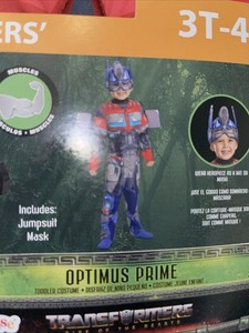 Disguise Toddler Boys Transformers Optimus Prime Muscle Costume 3T-4T