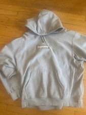 Supreme Box Logo Hoodie Heather Grey 2024 Emb...