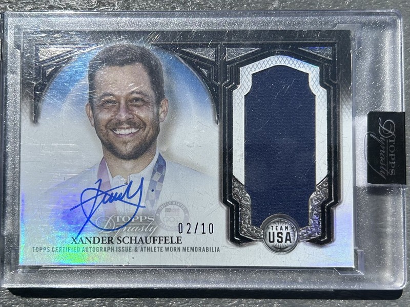 2024 TOPPS CHROME XANDER SCHAUFFELE DYNASTY AUTO PATCH #02/10 #DPA-XS1