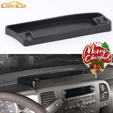 Center Console Dash Storage Box Tray Phone Holder Base For Chevy Silverado 07-13