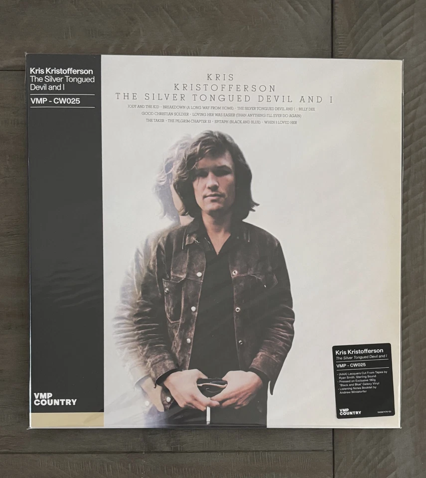 Kris Kristofferson The Silver Tongued Devil And I 180 Gram Black & Blue Vinyl - Image 2 of 4