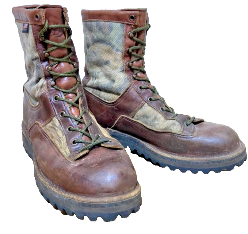 DANNER 58300X Men's Boots GORE-TEX Brown Camouflage High Cut  US:10 1/2 Made USA